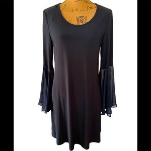 Womens black,bell sleeved Cato  Dress